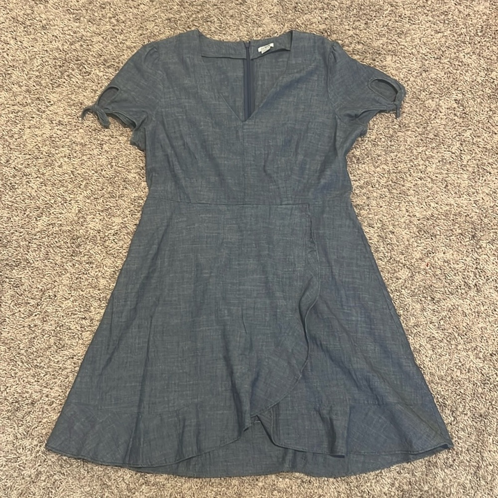 Feminine J Crew soft denim dress